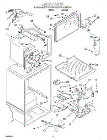 02 - Liner parts for Kitchenaid Refrigerator KTRP20KHBT00 from AppliancePartsPros.com