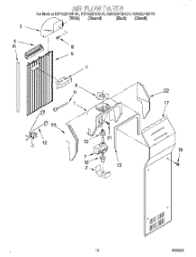 10 - Air Flow parts for Kitchenaid Refrigerator KSRS22FGBT01 from AppliancePartsPros.com
