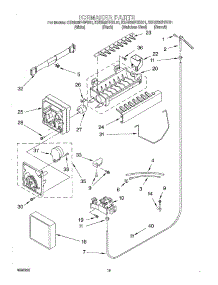 12 - Ice Maker, Optional parts for Kitchenaid Refrigerator KSRB25FHBL01 from AppliancePartsPros.com