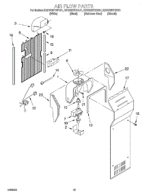09 - Air Flow parts for Kitchenaid Refrigerator KSRB25FHBT01 from AppliancePartsPros.com