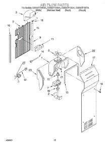 09 - Air Flow parts for Kitchenaid Refrigerator KSRB27FHSS01 from AppliancePartsPros.com