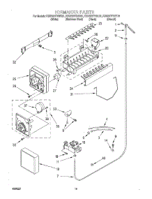 12 - Ice Maker, Optional parts for Kitchenaid Refrigerator KSRB27FHBL01 from AppliancePartsPros.com