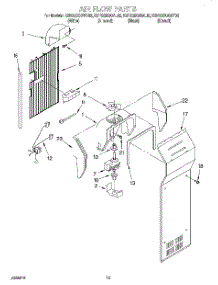 09 - Air Flow parts for Kitchenaid Refrigerator KSRS25QGBL02 from AppliancePartsPros.com