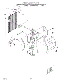 09 - Air Flow parts for Kitchenaid Refrigerator KSRB27FHSS00 from AppliancePartsPros.com