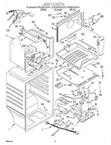 02 - Liner parts for Kitchenaid Refrigerator KTRS22KGAL01 from AppliancePartsPros.com