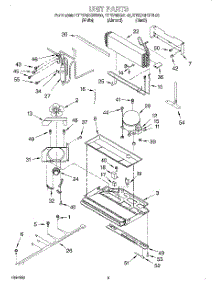 06 - Unit parts for Kitchenaid Refrigerator KTRS25KGAL00 from AppliancePartsPros.com