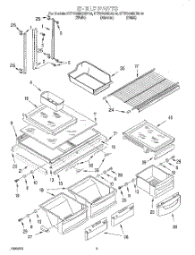 03 - Shelf parts for Kitchenaid Refrigerator KTRV20MGWH00 from AppliancePartsPros.com