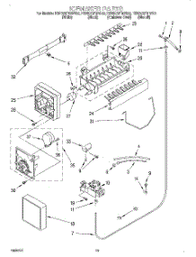 12 - Icemaker, Lit / Optional parts for Kitchenaid Refrigerator KSRB25FGWH00 from AppliancePartsPros.com