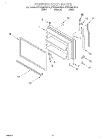 07 - Freezer Door, Lit / Optional parts for Kitchenaid Refrigerator KTRV20MGBL00 from AppliancePartsPros.com