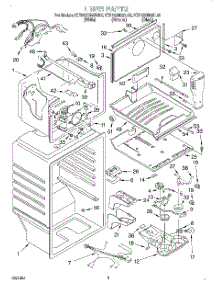 02 - Liner parts for Kitchenaid Refrigerator KTRS22MGWH00 from AppliancePartsPros.com