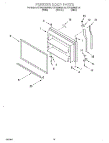 07 - Freezer Door, Lit / Optional parts for Kitchenaid Refrigerator KTRS22MGAL00 from AppliancePartsPros.com