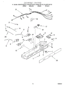 10 - Control parts for Kitchenaid Refrigerator KSRS27FGWH00 from AppliancePartsPros.com