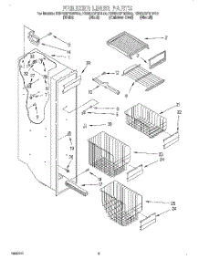 04 - Freezer Liner parts for Kitchenaid Refrigerator KSRB25FGBT00 from AppliancePartsPros.com