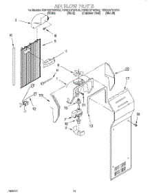 09 - Air Flow parts for Kitchenaid Refrigerator KSRB25FGBL00 from AppliancePartsPros.com