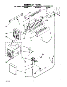 11 - Icemaker parts for Whirlpool Refrigerator ED22DQXBN00 from AppliancePartsPros.com