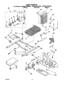 10 - Unit parts for Whirlpool Refrigerator ED22DQXBB00 from AppliancePartsPros.com