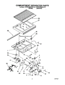 03 - Compartment Separator parts for Kitchenaid Refrigerator KTRS20MAWH10 from AppliancePartsPros.com