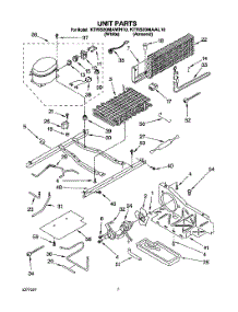 05 - Unit parts for Kitchenaid Refrigerator KTRS20MAWH10 from AppliancePartsPros.com