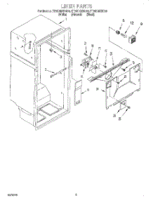 02 - Liner parts for Whirlpool Refrigerator ET20DMXBW00 from AppliancePartsPros.com