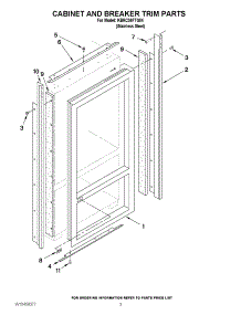 02 - Cabinet And Breaker Trim Parts parts for Kitchenaid Refrigerator KBRC36FTS04 from AppliancePartsPros.com