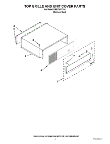03 - Top Grille And Unit Cover Parts parts for Kitchenaid Refrigerator KBRC36FTS04 from AppliancePartsPros.com