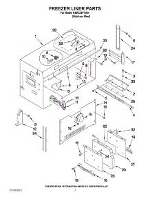 05 - Freezer Liner Parts parts for Kitchenaid Refrigerator KBRC36FTS04 from AppliancePartsPros.com
