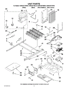 10 - Unit Parts parts for Kitchenaid Refrigerator KSRG25FVWH05 from AppliancePartsPros.com