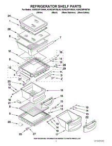 03 - Refrigerator Shelf Parts parts for Kitchenaid Refrigerator KSRG25FVMT05 from AppliancePartsPros.com