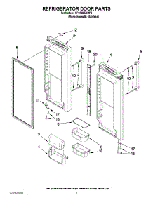 04 - Refrigerator Door Parts parts for Kitchenaid Refrigerator KFCP22EXMP2 from AppliancePartsPros.com