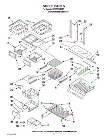 06 - Shelf Parts parts for Kitchenaid Refrigerator KFCP22EXMP2 from AppliancePartsPros.com