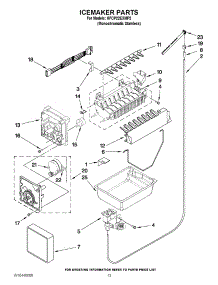 07 - Icemaker Parts parts for Kitchenaid Refrigerator KFCP22EXMP2 from AppliancePartsPros.com