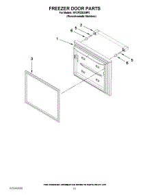 08 - Freezer Door Parts parts for Kitchenaid Refrigerator KFCP22EXMP2 from AppliancePartsPros.com