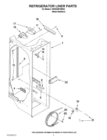 02 - Refrigerator Liner Parts parts for Kitchenaid Refrigerator KSRG25FVMS04 from AppliancePartsPros.com