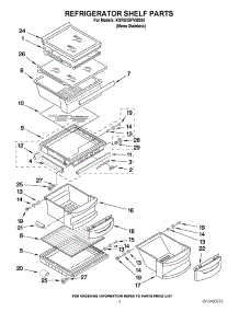 03 - Refrigerator Shelf Parts parts for Kitchenaid Refrigerator KSRG25FVMS04 from AppliancePartsPros.com