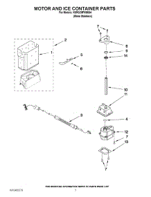 05 - Motor And Ice Container Parts parts for Kitchenaid Refrigerator KSRG25FVMS04 from AppliancePartsPros.com