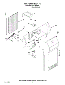 09 - Air Flow Parts parts for Kitchenaid Refrigerator KSRG25FVMS04 from AppliancePartsPros.com
