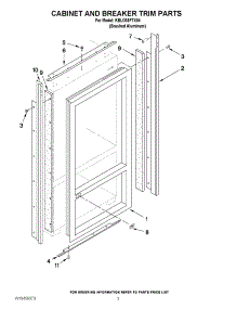 02 - Cabinet And Breaker Trim Parts parts for Kitchenaid Refrigerator KBLO36FTX04 from AppliancePartsPros.com