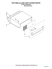 03 - Top Grille And Unit Cover Parts parts for Kitchenaid Refrigerator KBLO36FTX04 from AppliancePartsPros.com