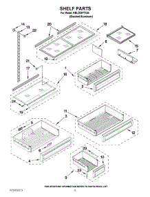 06 - Shelf Parts parts for Kitchenaid Refrigerator KBLO36FTX04 from AppliancePartsPros.com