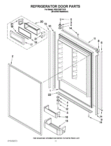 07 - Refrigerator Door Parts parts for Kitchenaid Refrigerator KBLO36FTX04 from AppliancePartsPros.com