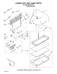 10 - Lower Unit And Tube Parts parts for Kitchenaid Refrigerator KBLO36FTX04 from AppliancePartsPros.com