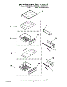 07 - Refrigerator Shelf Parts parts for Kitchenaid Refrigerator KSSS36QTW04 from AppliancePartsPros.com