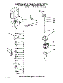 09 - Motor And Ice Container Parts parts for Kitchenaid Refrigerator KSSS36QTW04 from AppliancePartsPros.com