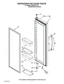 06 - Refrigerator Door Parts parts for Kitchenaid Refrigerator KSF26C7XYY02 from AppliancePartsPros.com