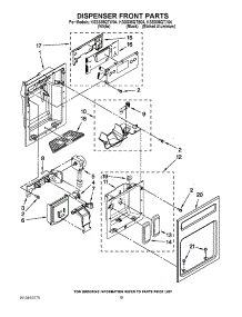 12 - Dispenser Front Parts parts for Kitchenaid Refrigerator KSSS36QTW04 from AppliancePartsPros.com