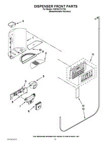08 - Dispenser Front Parts parts for Kitchenaid Refrigerator KSF26C7XYY02 from AppliancePartsPros.com