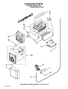 10 - Icemaker Parts parts for Kitchenaid Refrigerator KSF26C7XYY02 from AppliancePartsPros.com