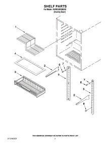 02 - Shelf Parts parts for Kitchenaid Refrigerator KURO24RSBX03 from AppliancePartsPros.com