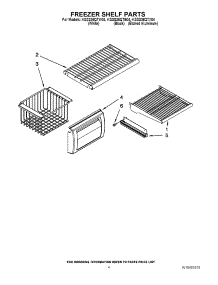 03 - Freezer Shelf Parts parts for Kitchenaid Refrigerator KSSS36QTX04 from AppliancePartsPros.com
