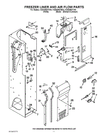 08 - Freezer Liner And Air Flow Parts parts for Kitchenaid Refrigerator KSSS36QTX04 from AppliancePartsPros.com